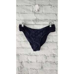 Robin Piccone Bikini Bottoms Sz L navy swinsuit A25